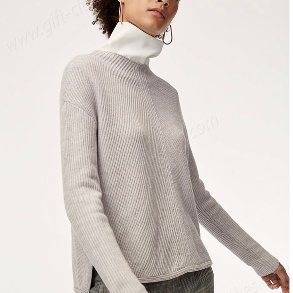 Babaton Chalmers Sweater in Heather Light Gray - Picture 3 of 16